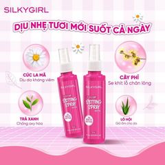 Xịt makeup Silkygirl setting spray matte 70ml