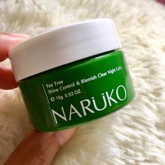 Mặt nạ ngủ tràm trà Naruko Tea Tree Shine Control & Blemish Clear Night