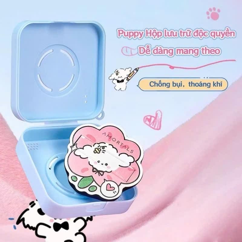 Set 2 Mút Tán Nền Hình Cún Amortals Huggy