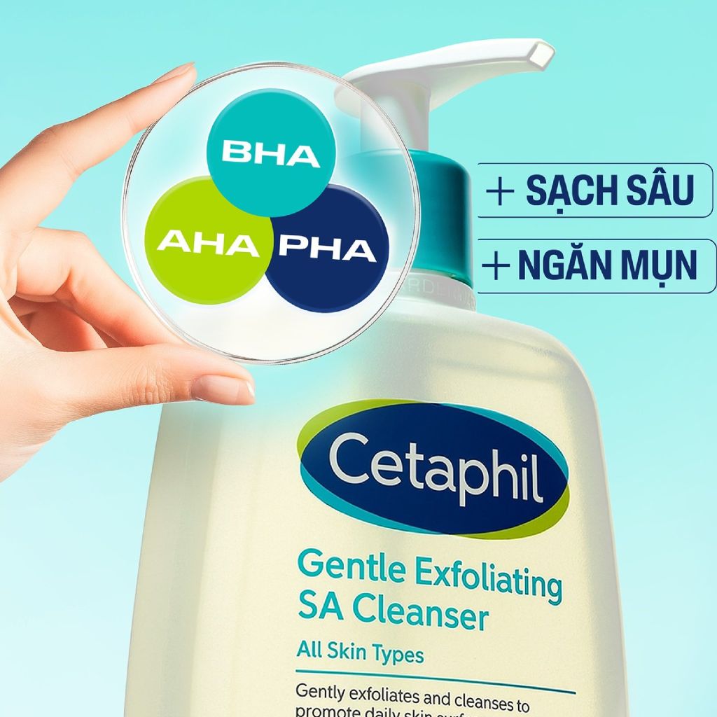 Gel Rửa Mặt Cetaphil Sạch Sâu, Tẩy Tế Bào Chết Dịu Nhẹ 473ml