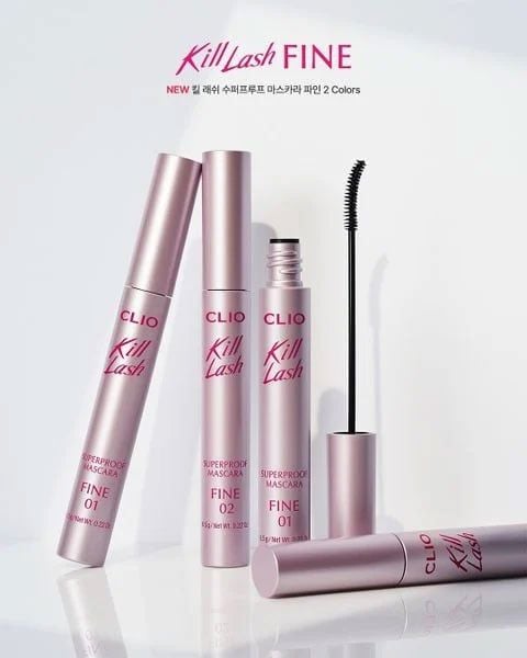 Mascara Clio Kill Lash Superproof 6.5g - 01 Vanilla Black