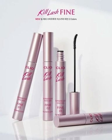 Mascara Clio Kill Lash Superproof 6.5g - 01 Vanilla Black