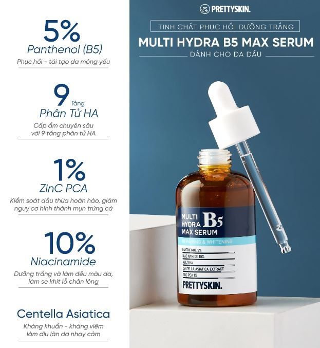 Serum phục hồi Prettyskin hydra B5 50ml