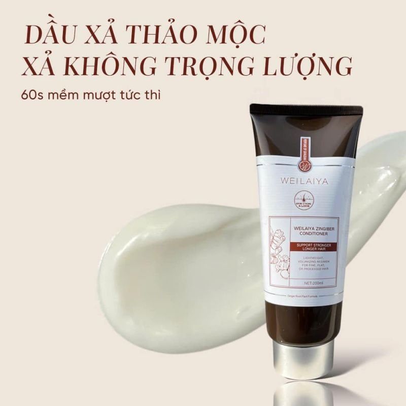 Dầu xả gừng nâu Weilaiya luxury 200ml