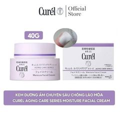 Kem Dưỡng Ẩm Curél Chuyên Sâu Cho Da Lão Hóa 40g Aging Care Series Moisture Facial Cream