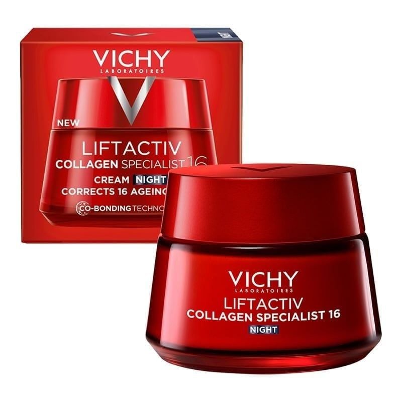 Vichy kem dưỡng giúp sáng da, mờ thâm nám ban đêm Liftactiv Collagen Specialist Night