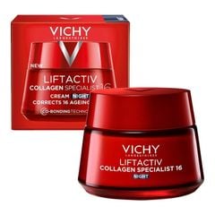 Vichy kem dưỡng giúp sáng da, mờ thâm nám ban đêm Liftactiv Collagen Specialist Night