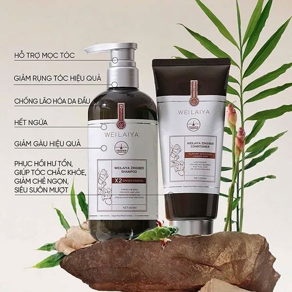 Dầu gội gừng nâu Weilaiya luxury 420ml