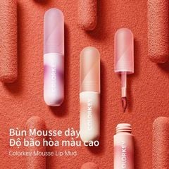 (NEW)Son Kem Bùn Colorkey Mousse Mud Matte