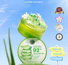 Gel Lô Hội Nature Republic Aloe Vera 92% Soothing Gel 300ml