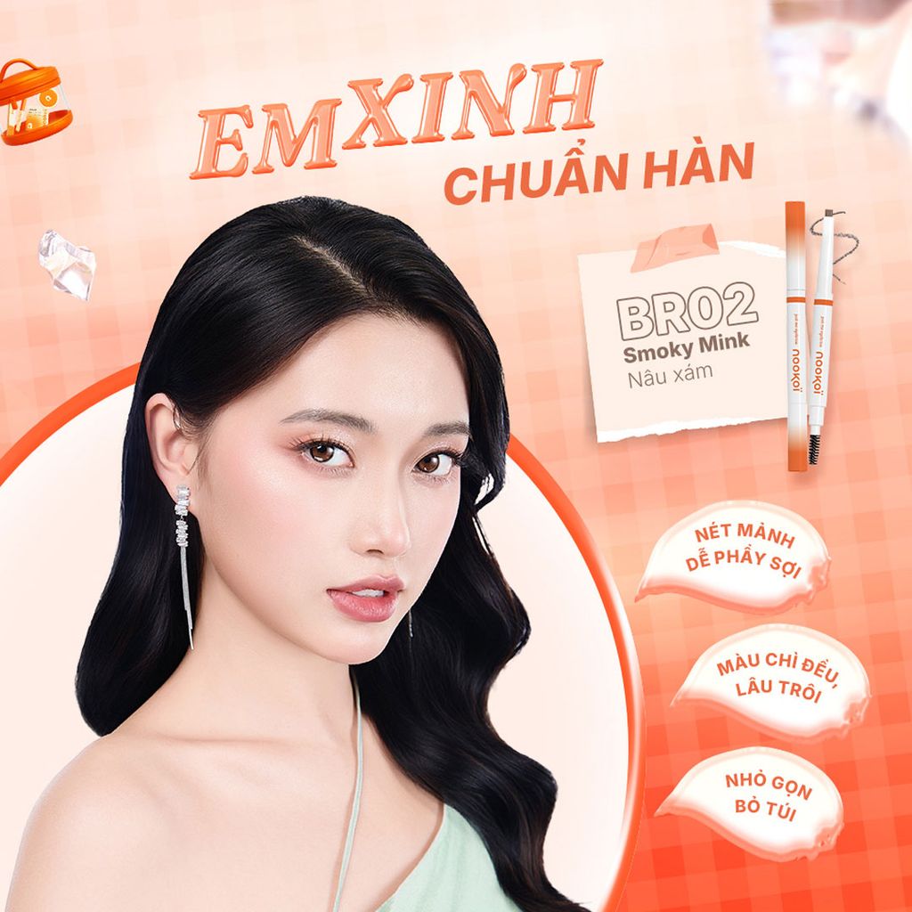 Chì Kẻ Mày Nookoi Just Me Eyebrow