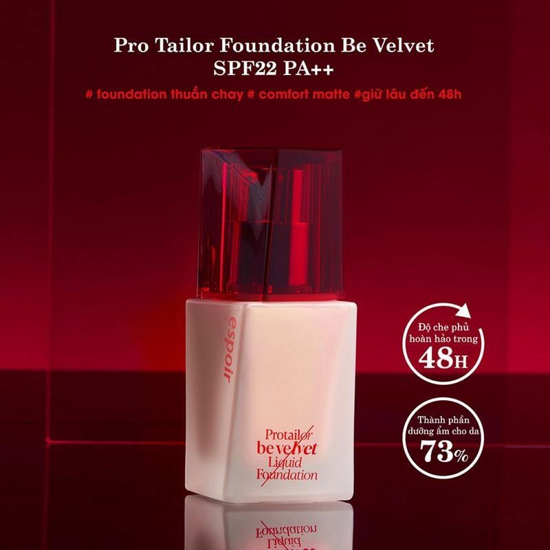 Kem nền Espoir pro tailor foundation be velvet 20 vanilla