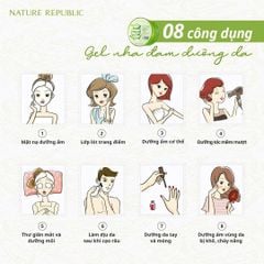 Gel Lô Hội Nature Republic Aloe Vera 92% Soothing Gel 300ml