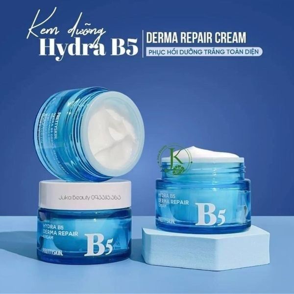 Kem dưỡng phục hồi Prettyskin hydra B5 derma repair 52ml