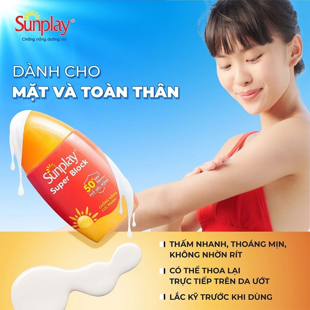 Kem chống nắng Sunplay Bảo Vệ Vượt Trội SPF50+ PA++++