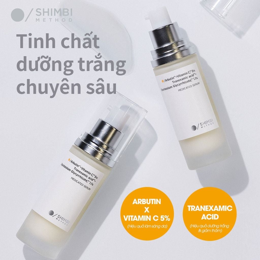 Serum Shimbi Method Dưỡng Sáng, Se Khít Lỗ Chân Lông 30ml