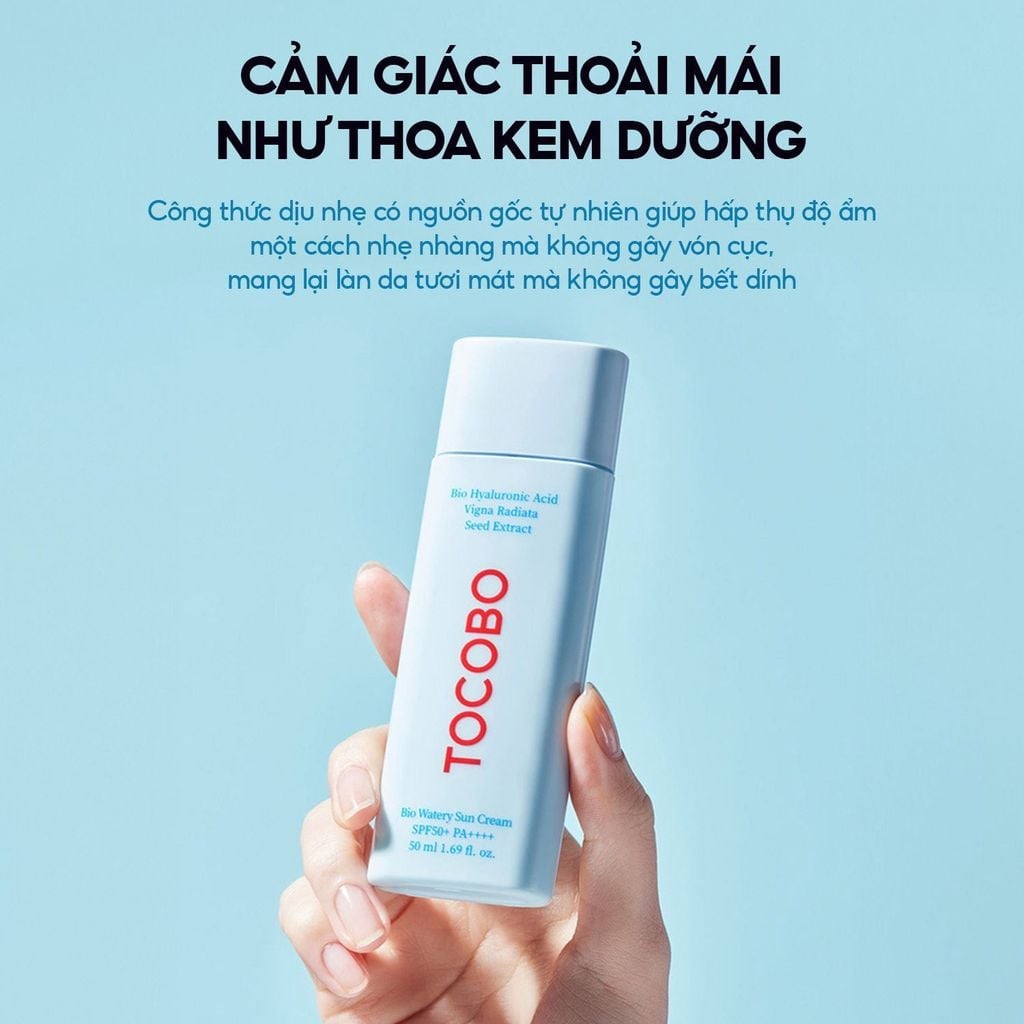 Kem chống nắng TOCOBO Bio Watery Sun Cream SPF50+ PA++++ 50ml
