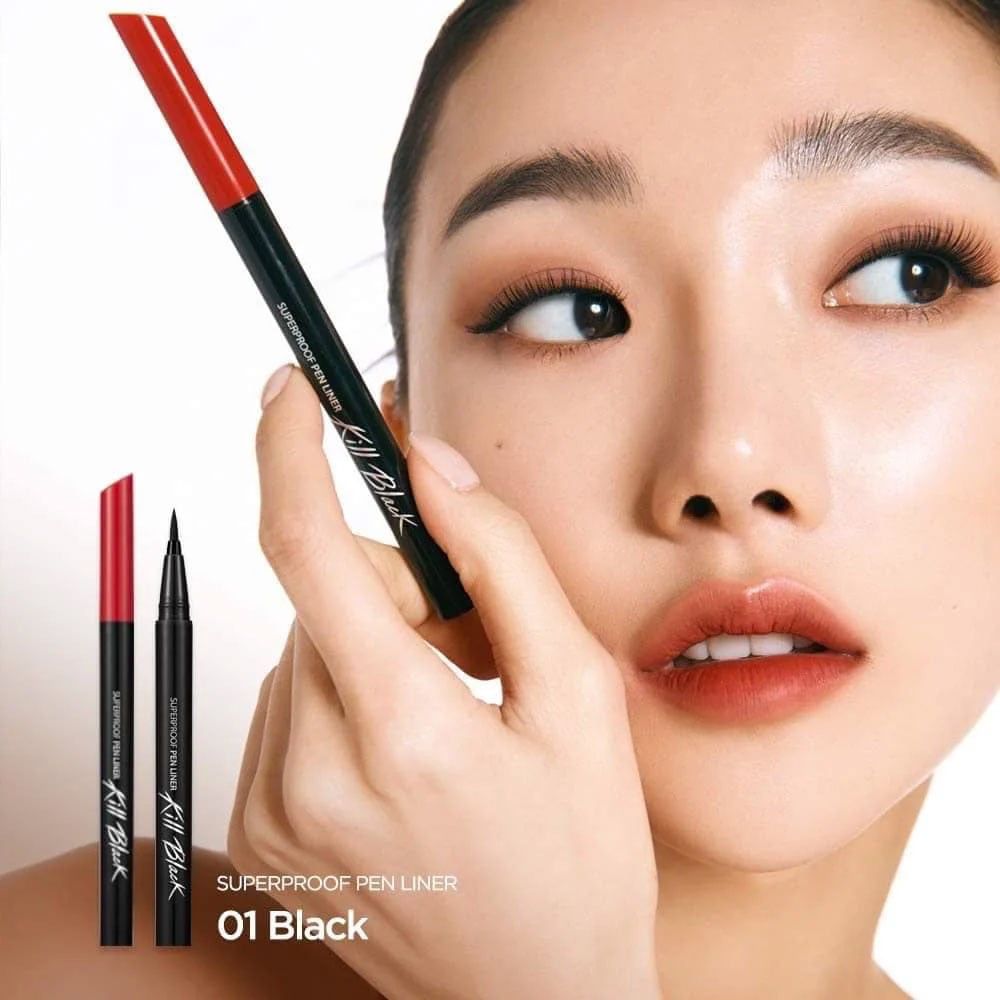Bút Kẻ mắt nước Clio Superproof Brush Liner Kill Black 01