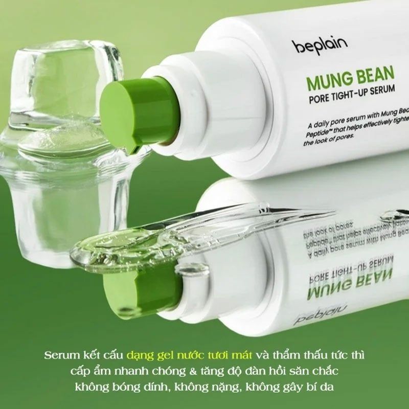 Kem dưỡng Beplain mung bean pore tight up soothing cream 60ml