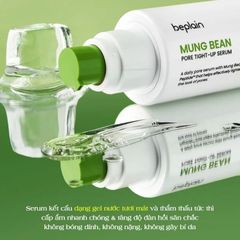 Kem dưỡng Beplain mung bean pore tight up soothing cream 60ml