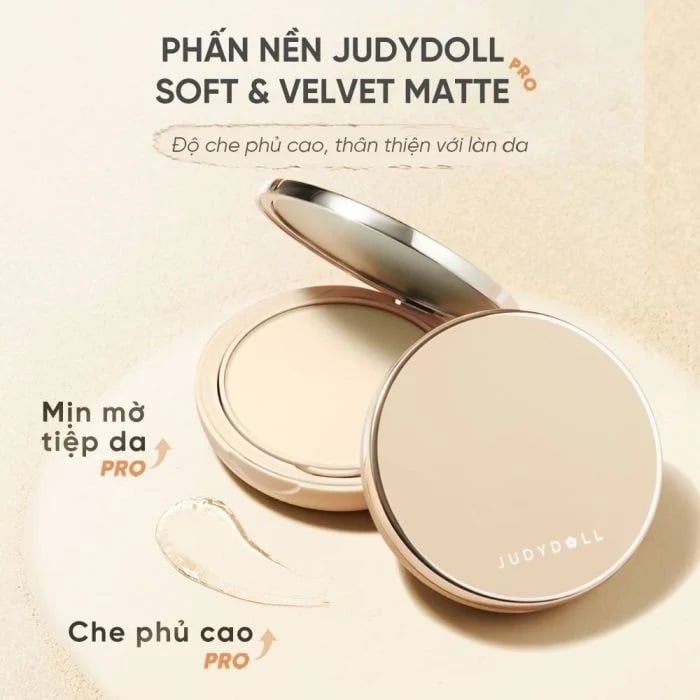 Phấn Nền Judydoll Soft & Velvet Matte Kiềm Dầu Màu 01