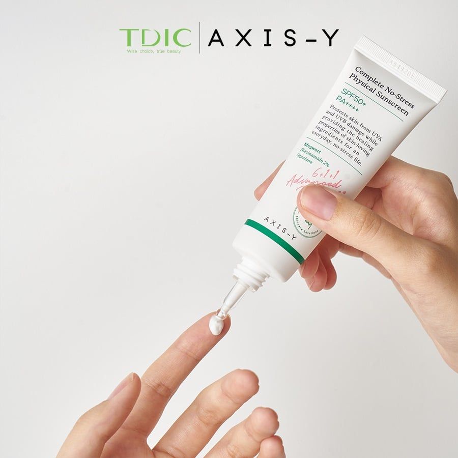 Kem chống nắng vật lý dịu nhẹ axis-y complete no-stress physical sunscreen spf 50+ pa++++ 50ML