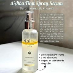 Xịt dưỡng căng bóng da D'Alba first spray serum 100ml