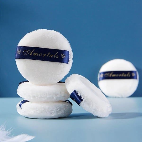 Set 2 Bông Phấn Phủ Amortals Silky Velvet Natural