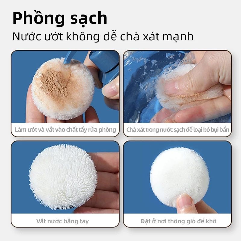 Set 2 Bông Phấn Phủ Amortals Silky Velvet Natural