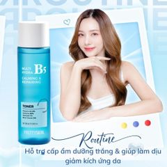 Nước hoa hồng Prettyskin Multi Hydra B5 Calming & Repairing 205ml
