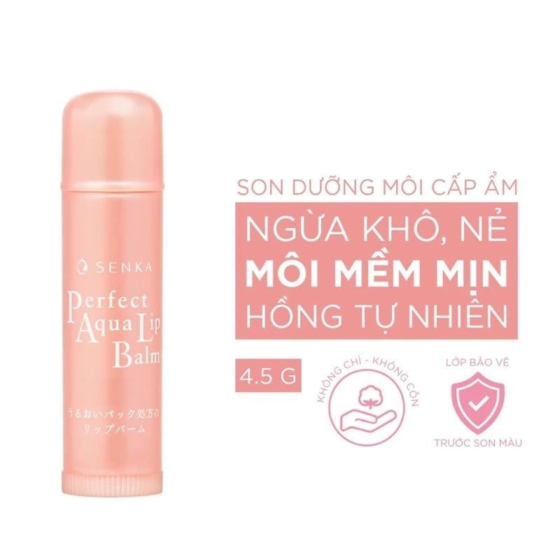 Son dưỡng môi Senka Perfect Aqua Lip Balm ban ngày