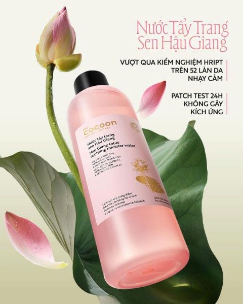 Nước tẩy Trang Cocoon sen Hậu Giang 500ml