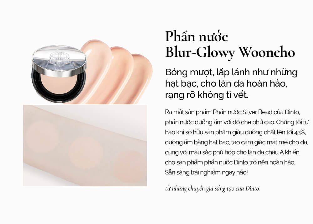 Phấn Nước Dinto Blur-Glowy Wooncho Cushion