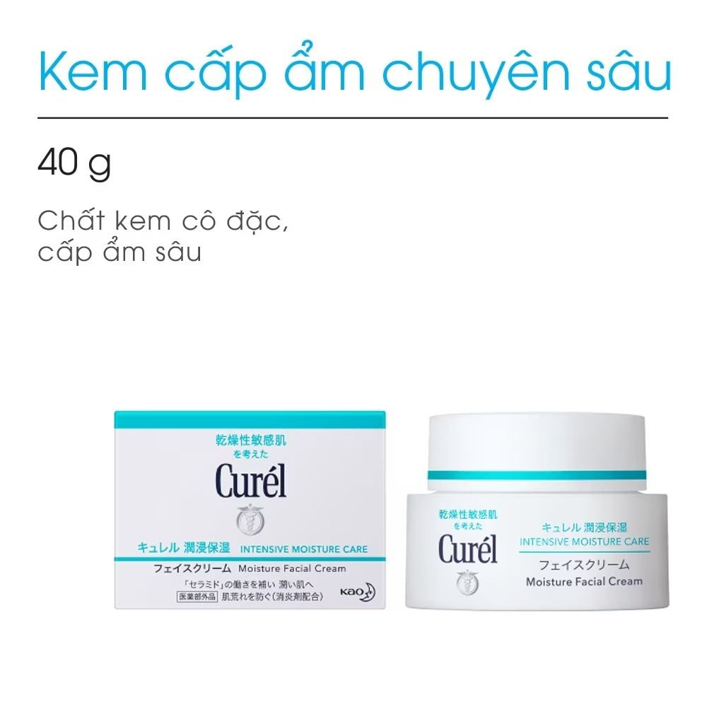 Curél Kem Dưỡng Da Cấp Ẩm Chuyên Sâu 40g