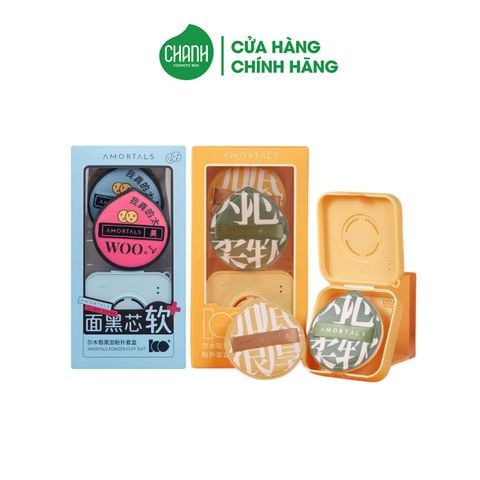 Bộ Bông Mút Trang Điểm Amortals Bonus Points Powder Puff Set