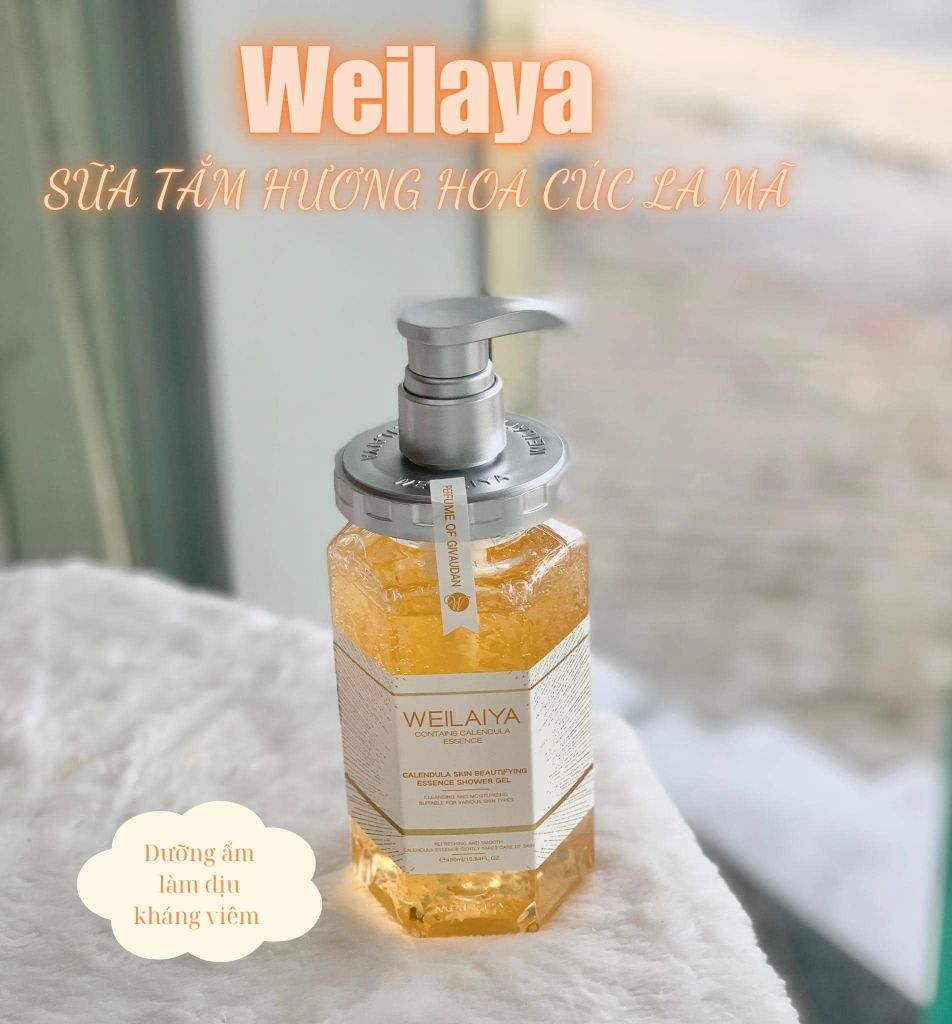Sữa Tắm Trắng Da Weilaiya hoa cúc 450ml