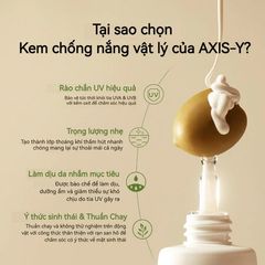 Kem chống nắng vật lý dịu nhẹ axis-y complete no-stress physical sunscreen spf 50+ pa++++ 50ML