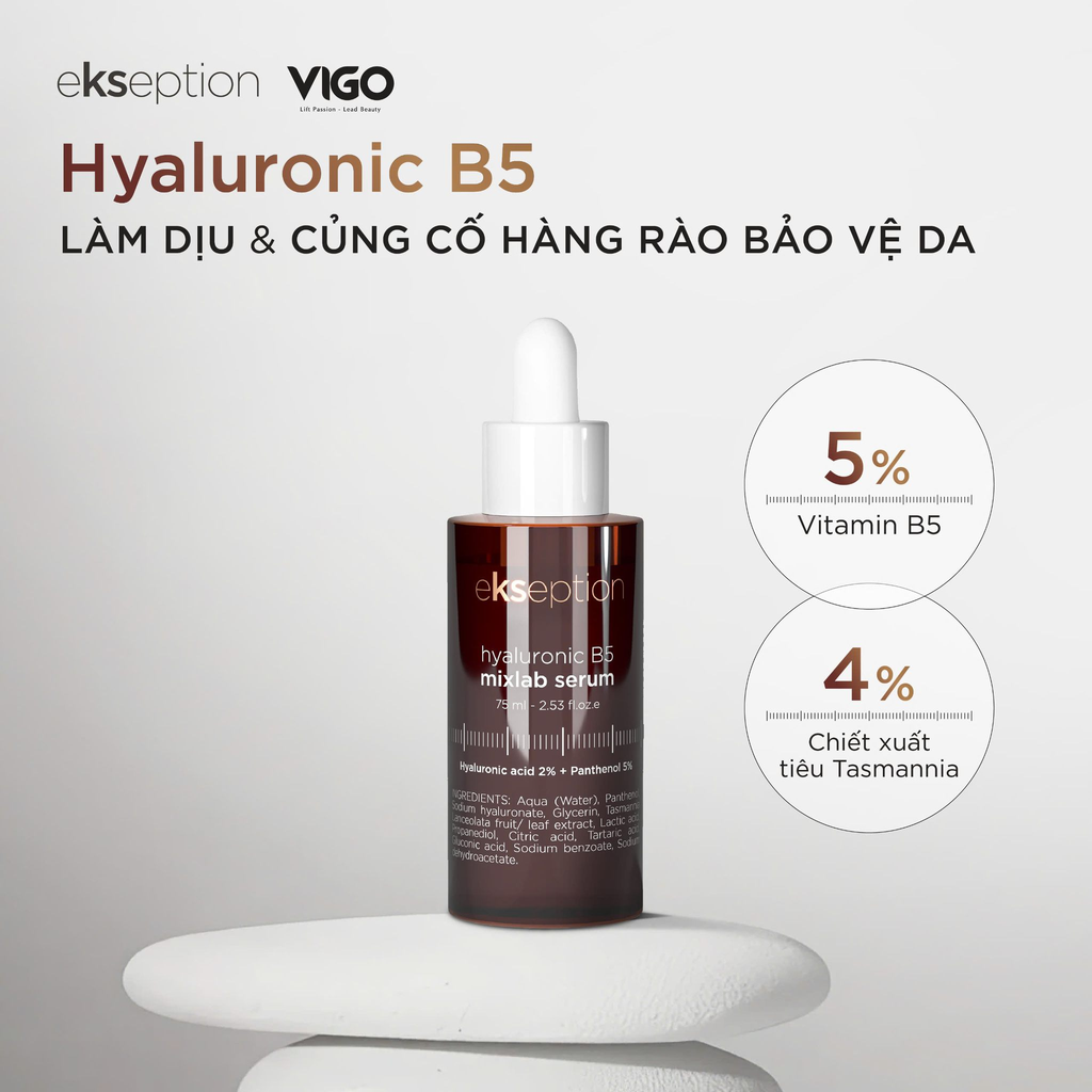 Serum phục hồi Ekseption Hyaluronic B5 Mixlab 75ml