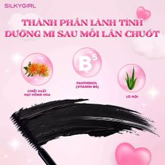 Mascara Silkygirl Lash Squad Serum Waterproof 01 Intense Black