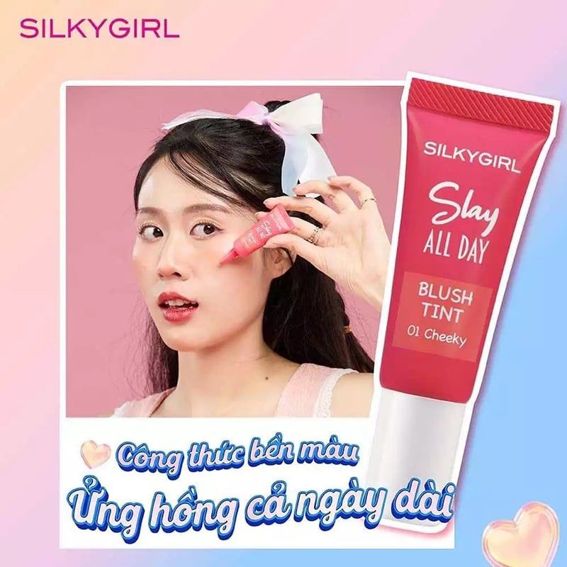 Má hồng SilkyGirl Slay All Day Blush Tint