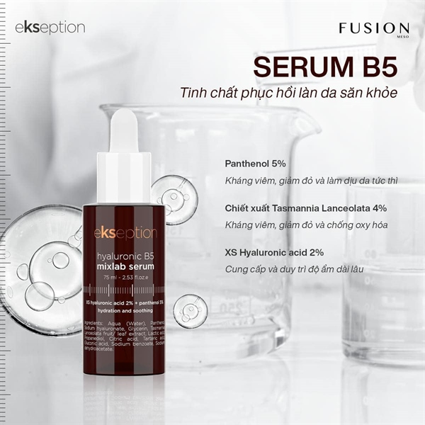 Serum phục hồi Ekseption Hyaluronic B5 Mixlab 75ml