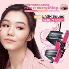 Mascara Silkygirl Lash Squad Serum Waterproof 01 Intense Black