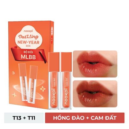 Bộ Son Tint Nookoi Màu T13 & T11