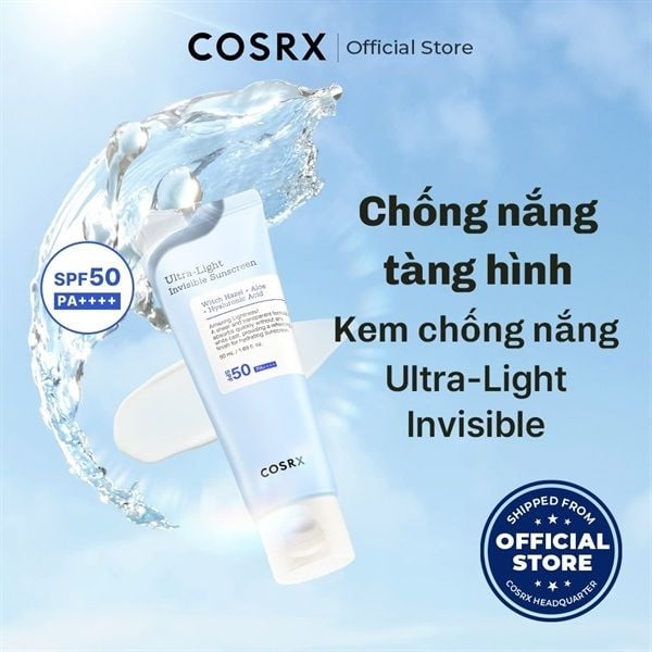 Kem chống nắng Cosrx Ultra Light Invisible 50ml