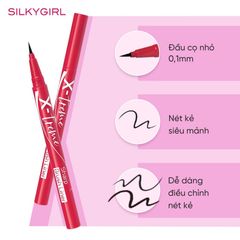 Kẻ mắt nước SilkyGirl X-treme Sharp Brush Liner