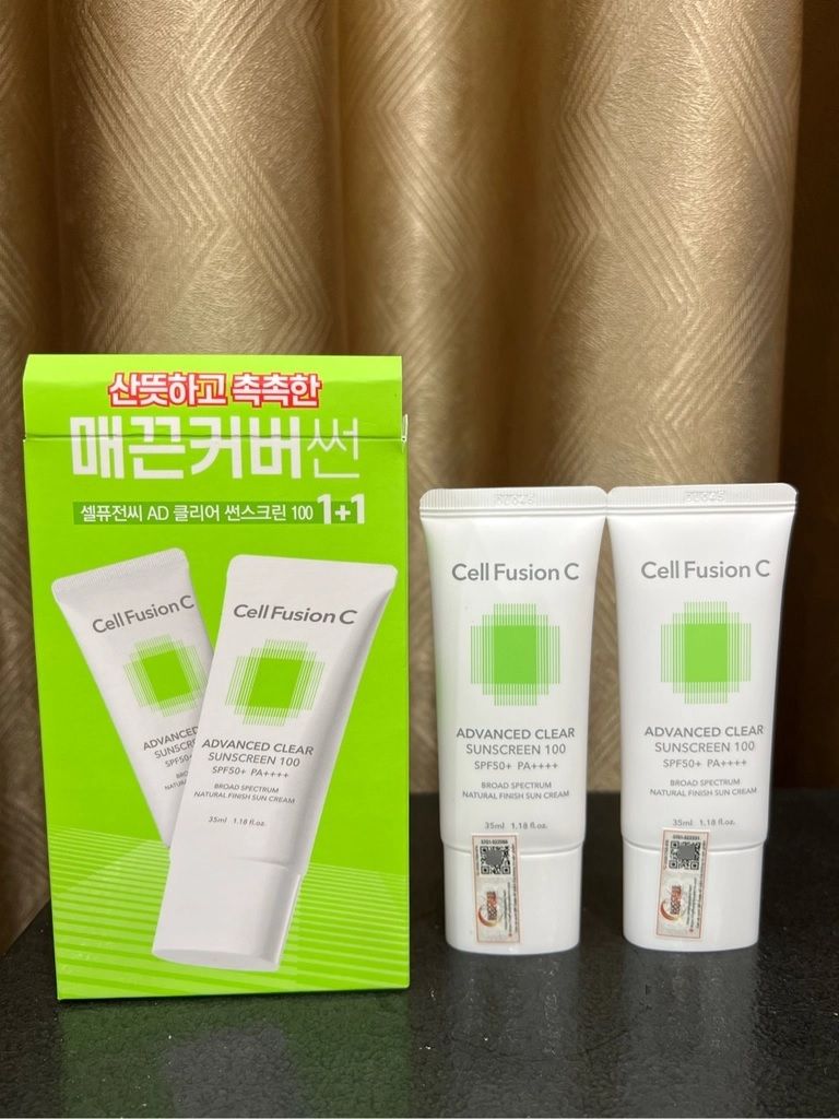 Combo Kem chống nắng Cell Fusion C Sunscreen 100 SPF 50+/PA+++ (Special Set 35ml x 2)