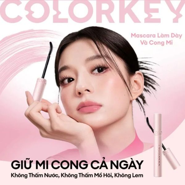Mascara Colorkey Làm Cong Và Dày Mi Volumizing & Curling
