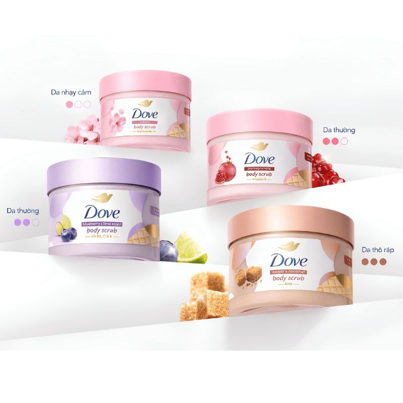 Tẩy Tế Bào Chết Dove Body Scrub 280g