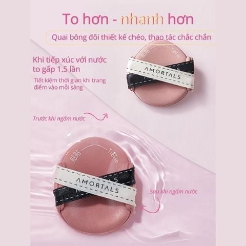 Set 3 Bông Mút Amortals Tietie Powder Puff