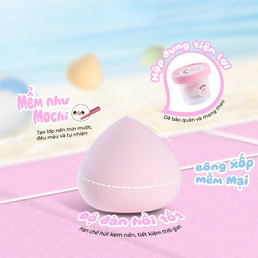 Bông mút trang điểm Horus  Mochi Fluffy Sponge